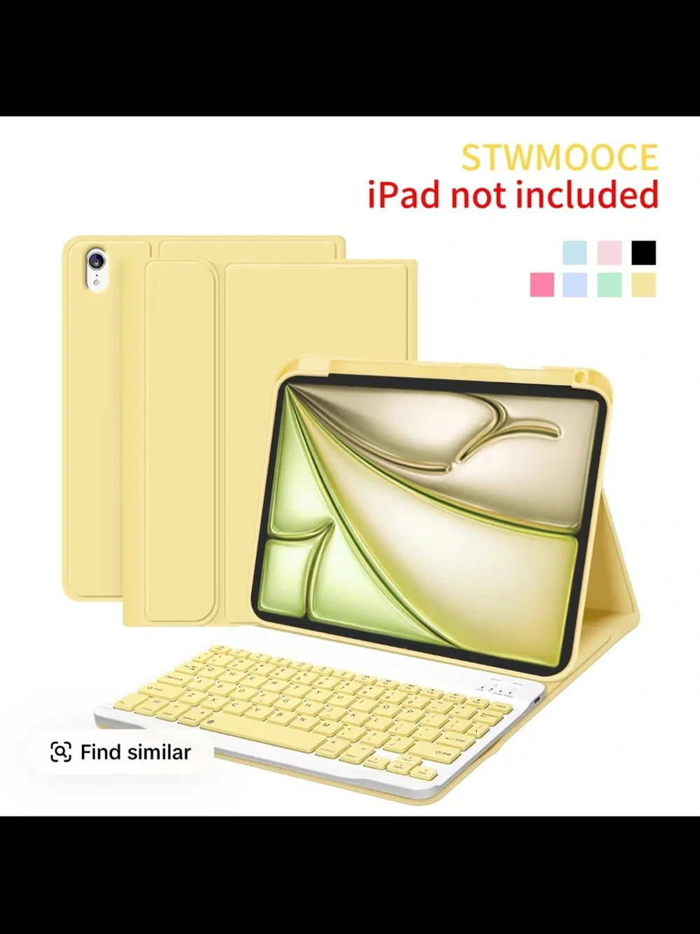 Yellow Tablet Keyboard Case for iPad Air 4th/5th Gen